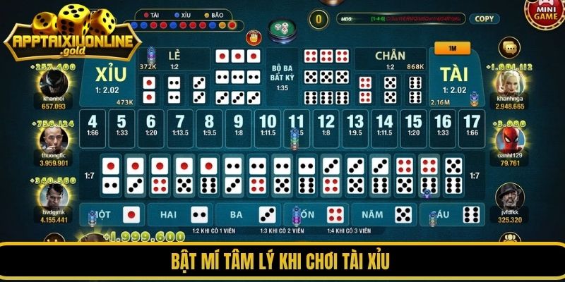 Bật mí tâm lý khi chơi tài xỉu